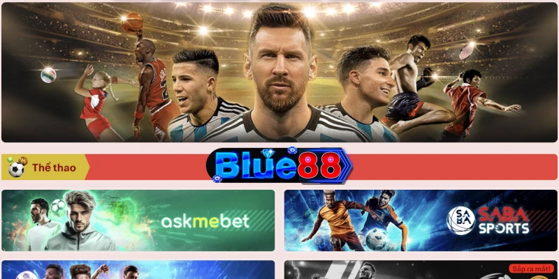 Sảnh thể thao Blue88 hấp dẫn